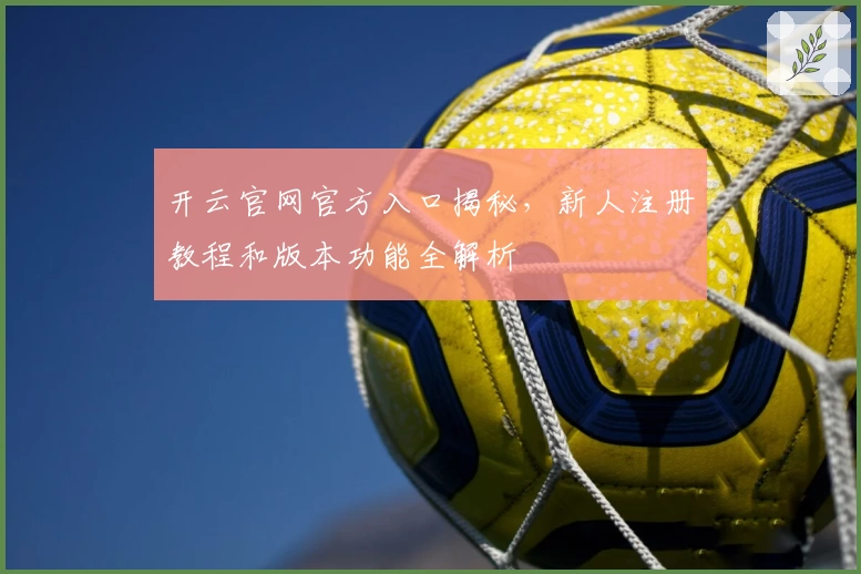 开云官网官方入口揭秘,新人注册教程和版本功能全解析